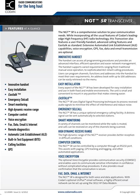 codan transceiver manual